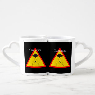 Alien Abduction UFO Thunder_Cove Coffee Mug Set