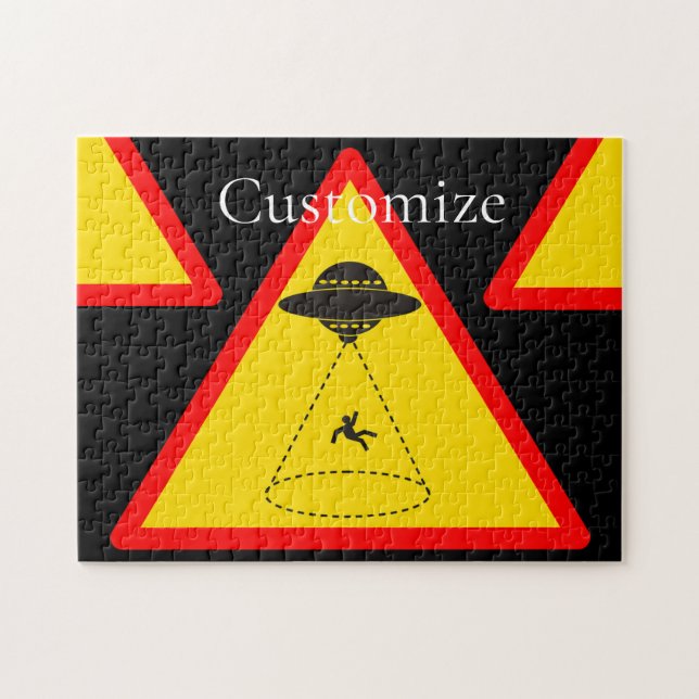 Alien Abduction UFO Thunder_Cove Jigsaw Puzzle (Horizontal)