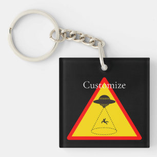 Alien Abduction UFO Thunder_Cove Keychain