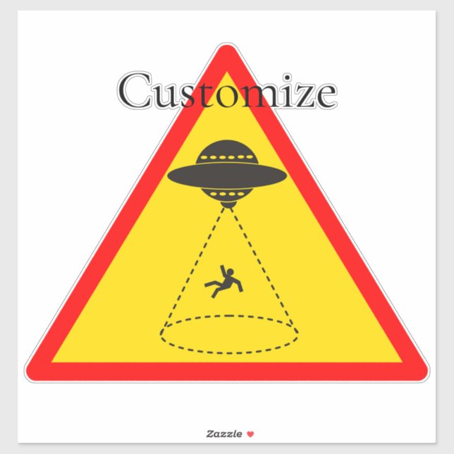 Alien Abduction UFO Thunder_Cove  Sticker (Sheet)