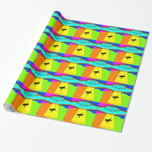 Alien Abduction Wrapping Paper