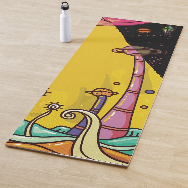 Alien Abduction  Yoga Mat (In Situ)