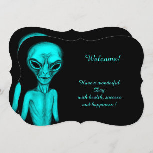Alien , Add Your Text Invitation