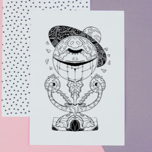 Alien: Amazing Galactic Stranger Coloring Poster