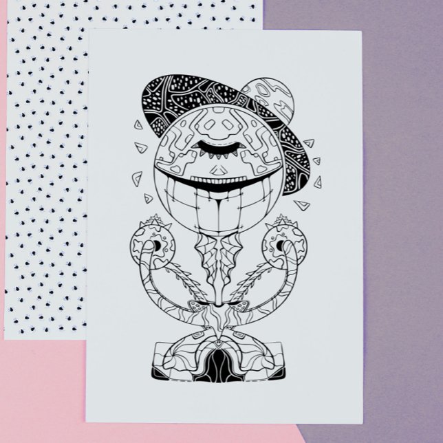 Alien: Amazing Galactic Stranger Coloring Poster (Creator Uploaded)