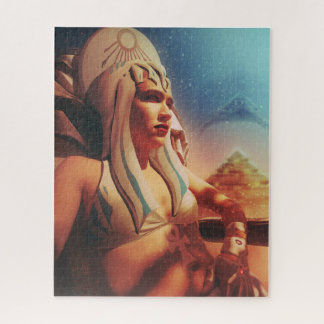 Alien Ancient Egyptian Goddess Jigsaw Puzzle