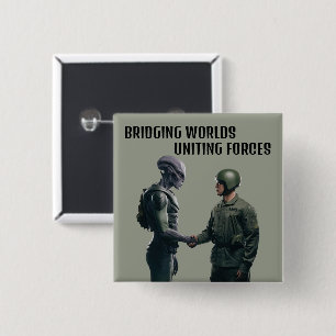 Alien and Soldier Button