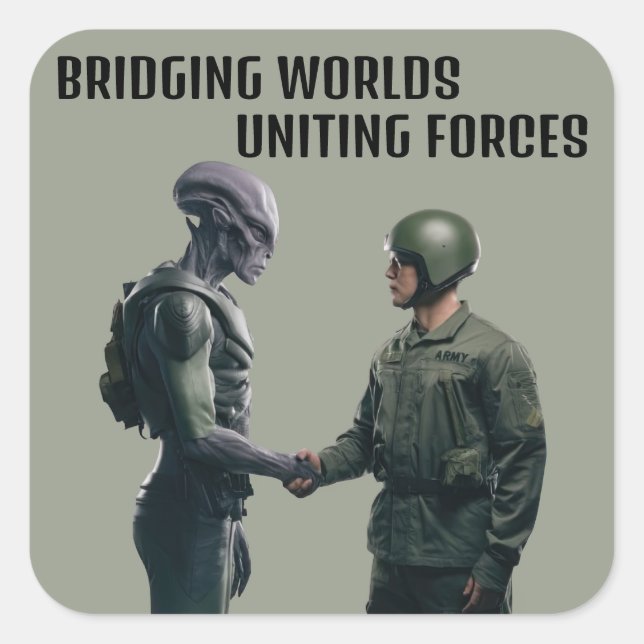 Alien and Soldier Sticker Set (Front)