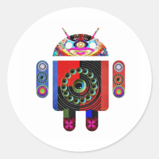 aLIEN Android - Art101 by Navin Classic Round Sticker