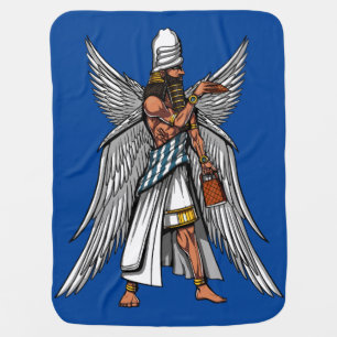 Alien Anunnaki God Ancient Sumerian King Baby Blanket