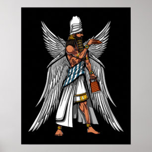 Alien Anunnaki God Ancient Sumerian King Poster