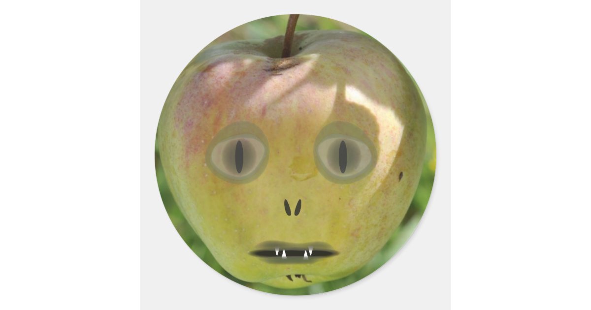 Alien Apple Stickers | Zazzle