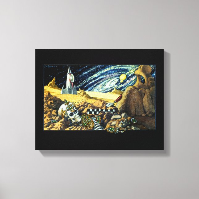 Alien Archeology Canvas Print (Front)