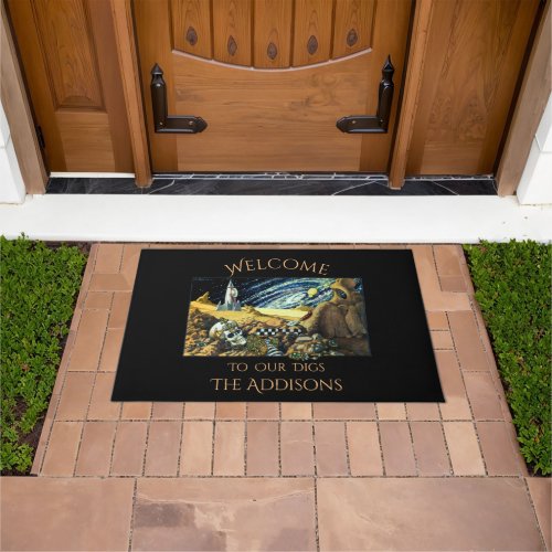 Alien Archeology Personalized Doormat