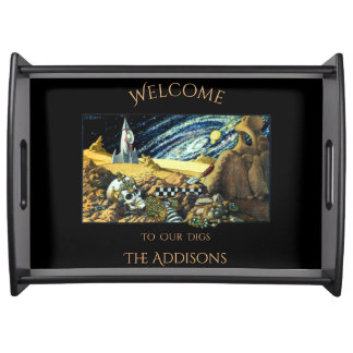Alien Archeology Welcome  Serving Tray
