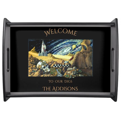 Alien Archeology Welcome  Serving Tray