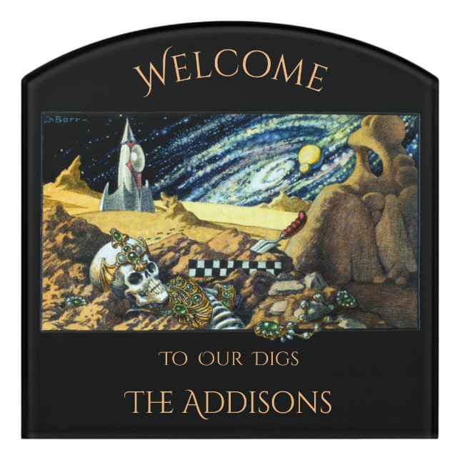 Alien Archeology Welcome Sign (Contour Front)