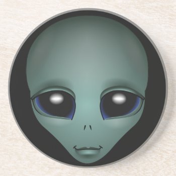 Alien Art Coasters Extraterrestrial Gifts & Decor by artist_kim_hunter at Zazzle