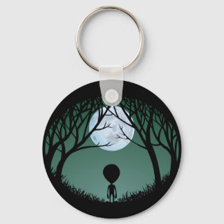 Alien Art Key Chain Extraterrestrial Gifts & Decor