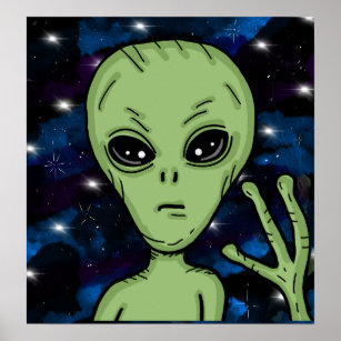Alien Art Ufology  Poster