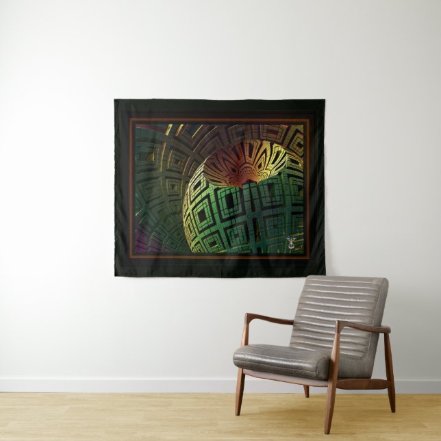 Alien Artifact by Xzendor7 Tapestry (In Situ (Horizontal))