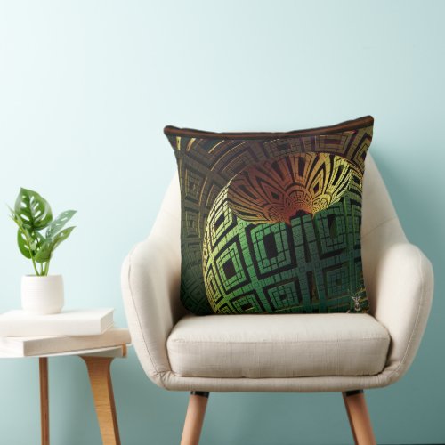 Alien Artifact by Xzendor7 Throw Pillow