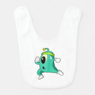 Alien as Runner Baby Bib