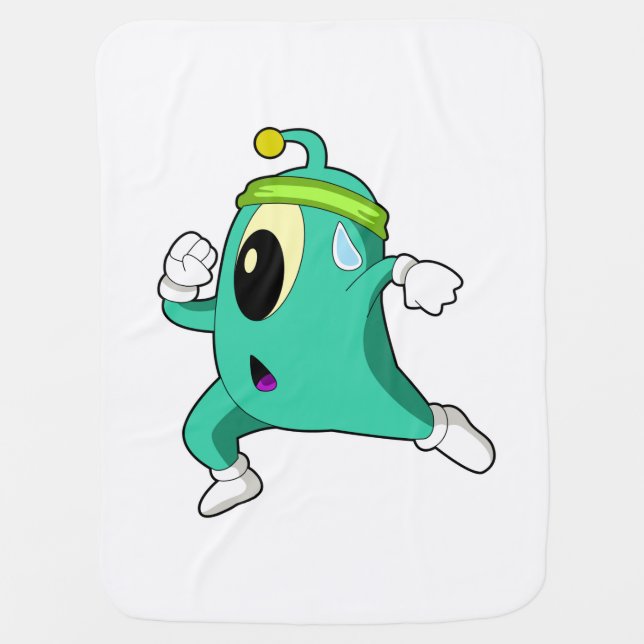 Alien as Runner Baby Blanket (Front)