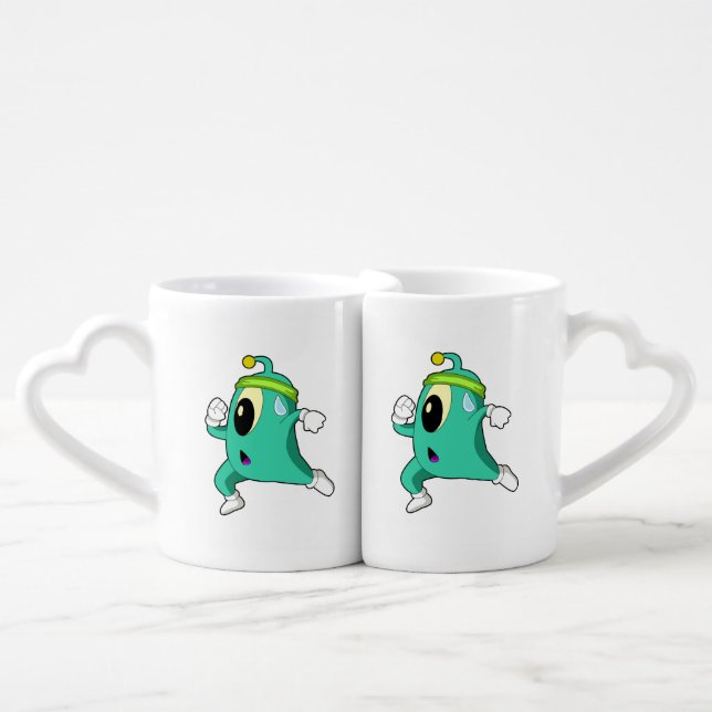 Alien as Runner Coffee Mug Set (Front Nesting)