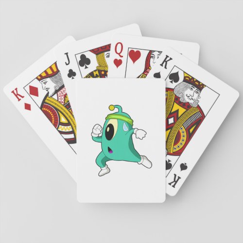 Alien as Runner Poker Cards