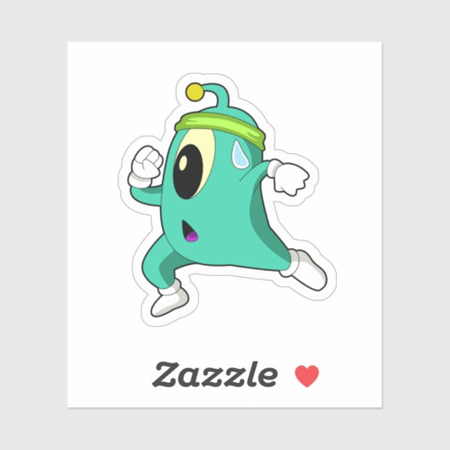 Alien as Runner Sticker (Sheet)