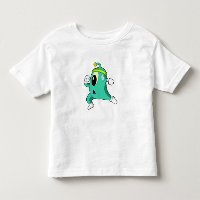 Alien as Runner Toddler T-shirt (Front)