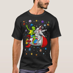 Alien Astronaut Rocket Adventure T-Shirt