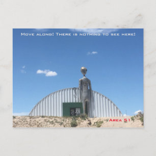Alien at Area 51 Postcard