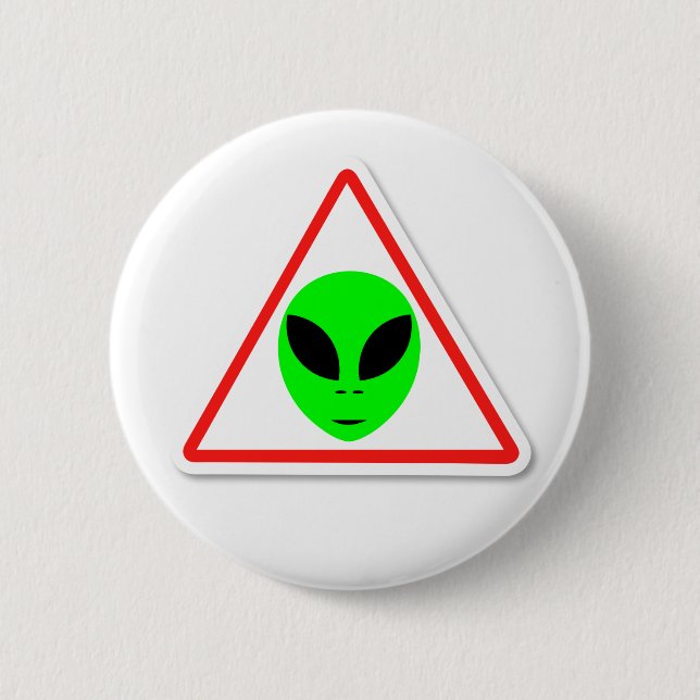 Alien attention sign button (Front)
