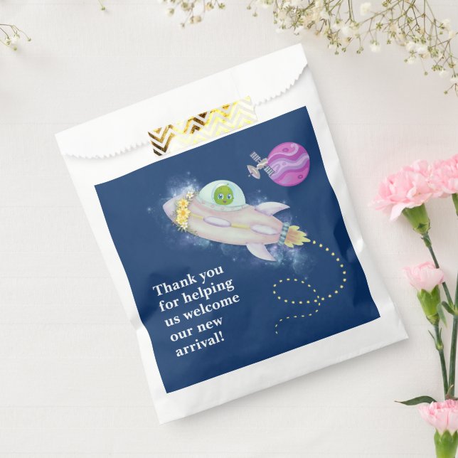 Alien Baby Shower Favor Bags (Sealed)