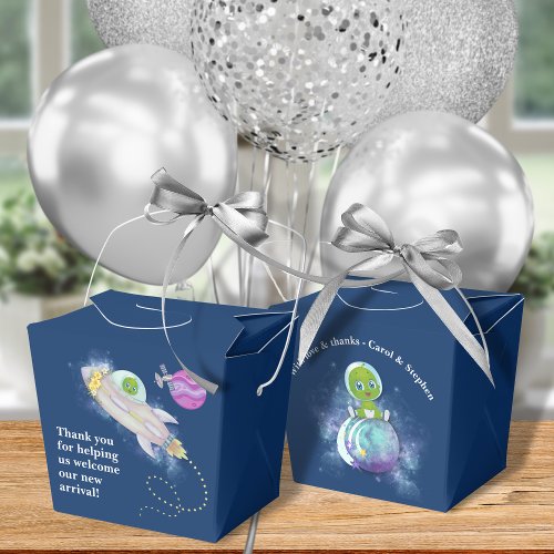 Alien Baby Shower Favor Box