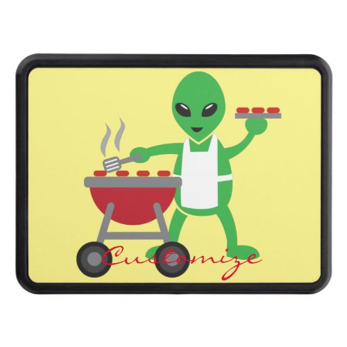 Alien Barbecue Cookout Thunder_Cove Hitch Cover