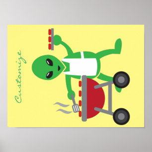 Alien Barbecue Cookout Thunder_Cove Poster