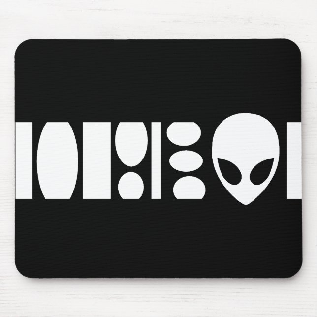 aLiEn BARCODE! Mouse Pad (Front)