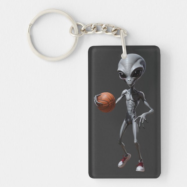 Alien Basketball Keychain (Front)