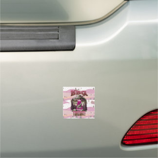 Alien BBQ Cow Abduction Joke Car Magnet