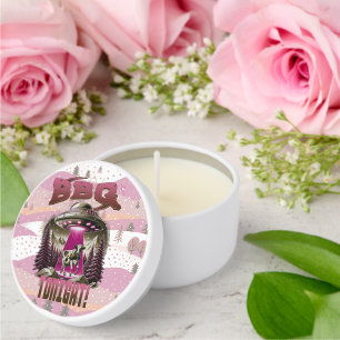 Alien BBQ Cow Abduction Joke Mini Candle Favors