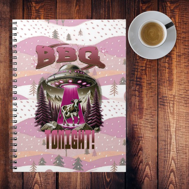 Alien BBQ Cow Abduction Joke Notebook (Creator Uploaded)