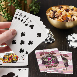 Alien BBQ Cow Abduction Joke Poker Cards