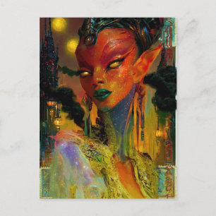 Alien Beauty - Cresha Postcard