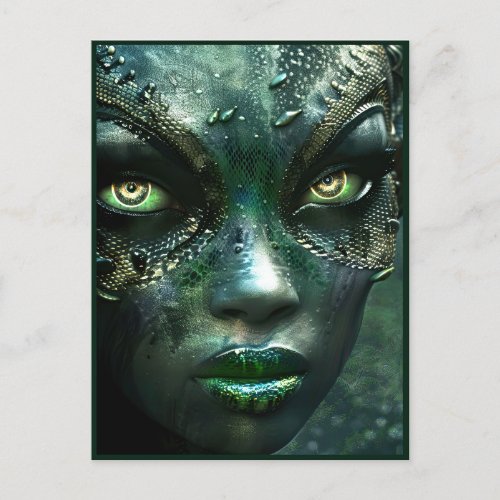  Alien Beauty From The Swamp Planet Sirrus Postcard