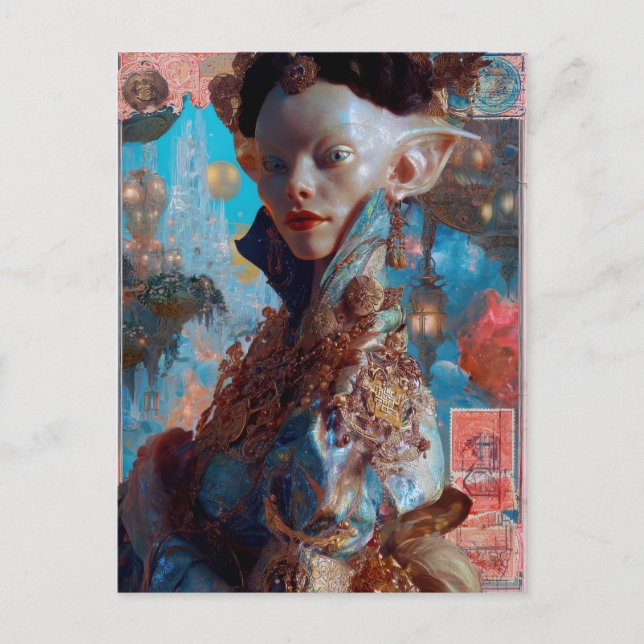 Alien Beauty - Themule Postcard (Front)
