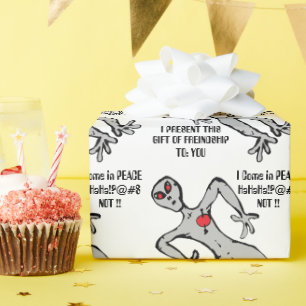 ALIEN BEING WRAPPING PAPER