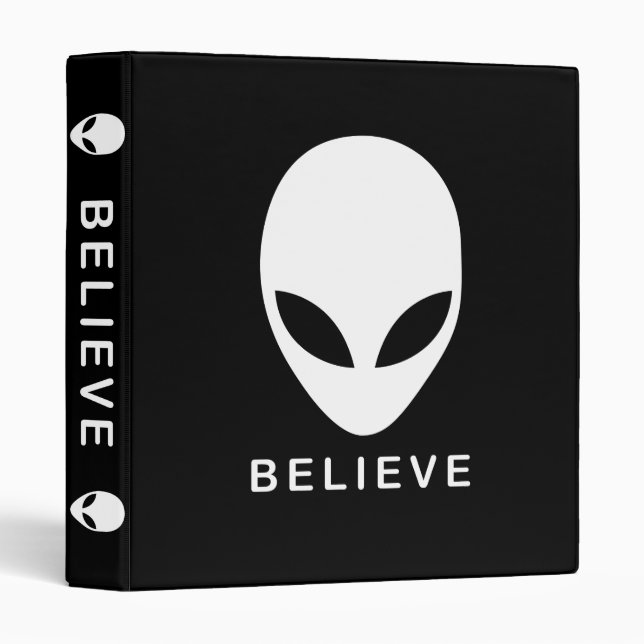 Alien Believe 3 Ring Binder (Front/Spine)